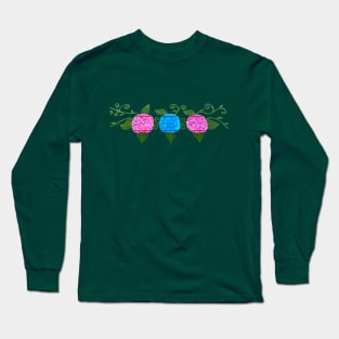 Handpainted hydrangeas Long Sleeve T-Shirt